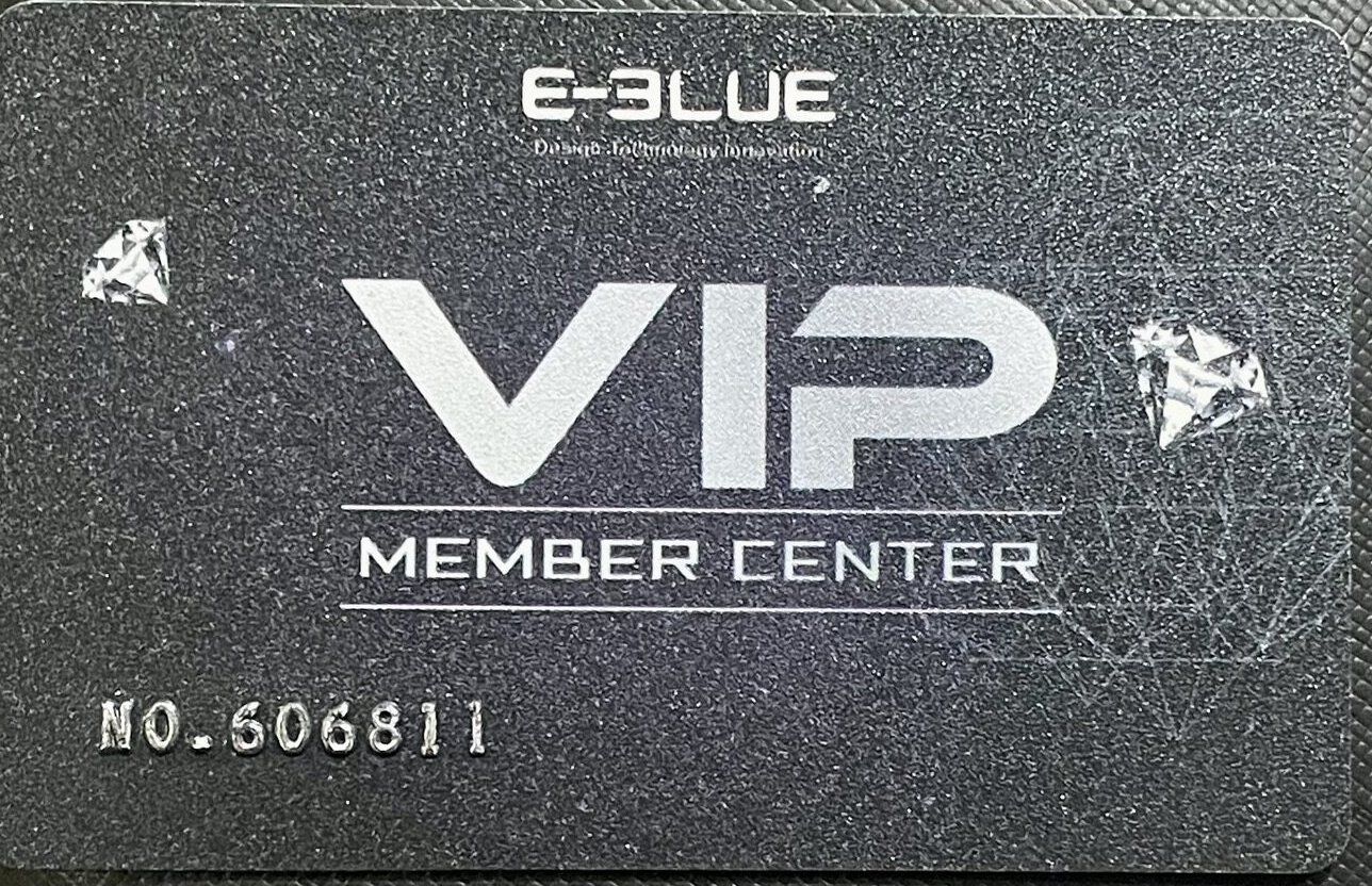 E-Blue VIP 멤버십 카드